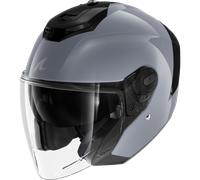 Shark RS Jet Blank Casco Jet, nero-grigio, taglia XL per maschi