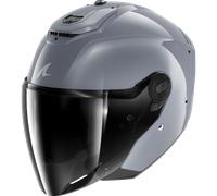 Shark Rs Jet Carbon Dark Shadow Open Face Helmet Argento XL