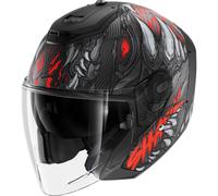 Shark Rs Jet Carbon Shaytan Open Face Helmet Nero 2XL