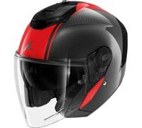 Casco Jet Shark Rs Jet Carbon Skin Nero Rosso M