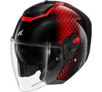 Casco Jet Shark Rs Jet Stride Nero Rosso Antracite XL