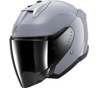 Shark Skwal I3 Jet Dark Shadow Open Face Helmet Argento L