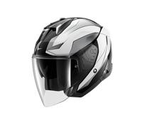 SHARK Casco Jet Skwal i3 Mekarium Nero/Chrom/Bianco XS