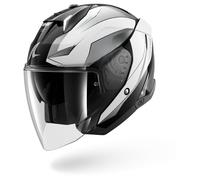SHARK Casco Jet Skwal i3 Mekarium Nero/Chrom/Bianco XS