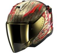 Casco Jet Shark Skwal i3 Jet Venum Nero Rosso Oro XS