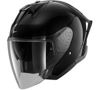 Shark Skwal Jet Cup Blank, casco aperto S female Nero