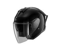 Shark Skwal Jet Cup Blank, casco aperto XS female Nero