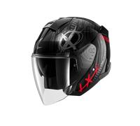 SHARK Casco SKWAL JET SHIEVER Nero/Rosso – Taglia L