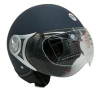 CASCO JET SIRIO MATT MOTO SCOOTER OMOLOGATO ECE VISIERA REMOVIBILE (BLU tg.M)