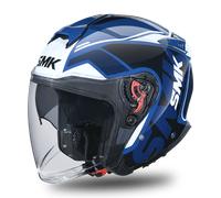 Casco da moto jet SMK GTJ Tourer Bleu M