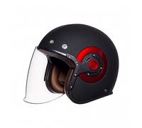 Casco Jet SMK RETRO Nero Rosso M