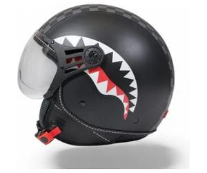 Casco Jet SprayGround Sharks in Paris Helmet Nero Grigio S