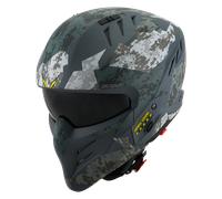Suomy Armor Urban Squad Camo, casco jet XS male Opaco Grigio Scuro/Grigio Chiaro