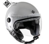 Casco jet Tucano el Jettin 6.0 Bianco Ghiaccio ultra leggero omologato ECE 22.06