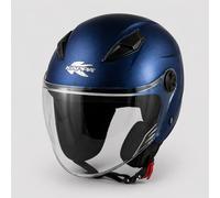 Casco Jet uomo donna ideale per Moto Scooter Omologato ECE 22.06 Visiera Antigraffio, Chiusura Micrometrica e Interni Removibili Lavabili