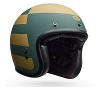 Bell Custom 500 Parlor, casco aperto S male Opaco Verde/Oro
