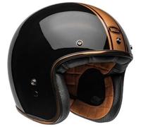 Casco Jet Vintage Bell Custom 500 2025 Rally Nero Bronzo Lucido M