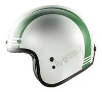 Casco Jet Vintage MPH H-Easy Italy Flag Bianco Rosso Verde Lucido M