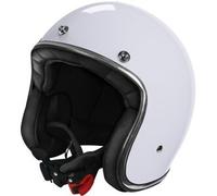 Casco Jet Vintage Stormer Quartz Pearly Bianco L