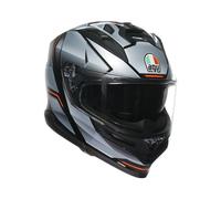 AGV K7 Jaeger Casco, nero-argento, taglia M per maschi