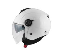CASCO KAPPA KV60 JET SEMI INTEGRALE BIANCO OCCHIALE VISIERINO PARASOLE FUME'