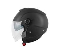 CASCO KAPPA KV60 JET SEMI INTEGRALE NERO OPACO OCCHIALE VISIERINO PARASOLE FUME'
