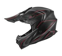 CASCO KAPPA OFF ROAD KV49 EVO CROSS nero opaco / grigio / rosso HKKV49RCHBR