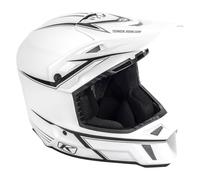 Casco Klim F3 Bomber Righe sottili/Bianco/NeroXL Righe sottili,Bianco,Nero