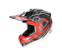 Acerbis Casco LINEAR 2206 ECE 22/06 Grigio Rosso Taglia M (57-58 cm)