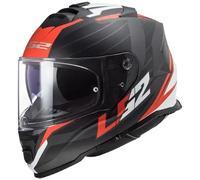 casco ls2 ff800 storm ii nerve - nero opaco / rosso XS