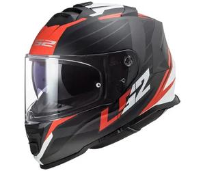 casco ls2 ff800 storm ii nerve - nero opaco / rosso XS