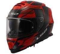 casco ls2 ff800 storm ii tracker - nero / rosso XS