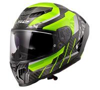 LS2, Casco Moto Integrale DRAGON TRAX H-V Yellow, M