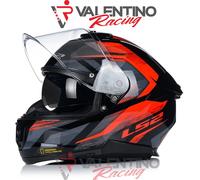 CASCO INTEGRALE LS2 FF808 STREAM II FURY BLACK RED-06 | LS2 - Taglia Int: L