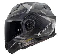 LS2 FF901 Advant X Carbon Horizon Casco, grigio-argento, taglia M per maschi