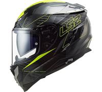 CASCO LS2 INTEGRALE FIBRA DI CARBONIO FF327 CHALLENGER GLOSS H-V-YELLOW