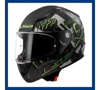 Casco LS2 Moto Scooter Integrale Tescio FF353 Rapid 2 Pirates Opaco Taglia XS