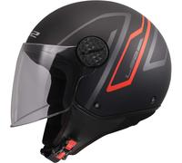 Casco Jet Ls2 OF558 Sphere Lux II Minim Nero Rosso Opaco S