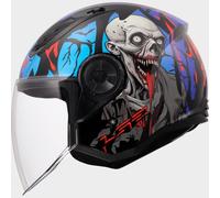 Ls2 Of616 Airflow Ii Zombie Ii Ece 22.06 Open Face Helmet Nero 2XL