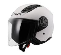 CASCO LS2 OF616 AIRFLOW II SOLID BIANCO LUCIDO NUOVA OMOLOGAZIONE
