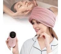 Casco massaggiatore elettrico per la testa con compressione d'aria, riscaldamento e impasto, per alleviare lo stress e alleviare il dolore, massaggiatore portatile per cuoio capelluto