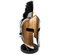 Casco medievale King Leonidas Greco Spartan 300 romano con supporto in legno nero