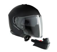 CASCO MENTONIERA STACCABILE HYPERLINK TUCANO NERO OPACO OMOLOGAZIONE PJ