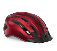 Casco met downtown rosso