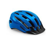 Casco met downtown shiny blue
