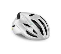 Casco met rivale mips nero bianco olografico lucido