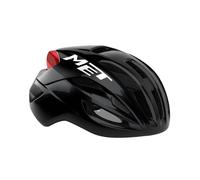 MET Casco da ciclismo unisex per adulti Rivale MIPS, nero rosso, S / 52-56 cm