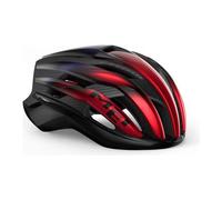 Casco met trenta 3k carbon mips rosso iridescente lucido