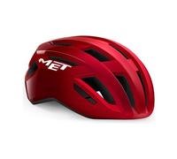 Casco met vinci mips road rosso metallizzato lucido
