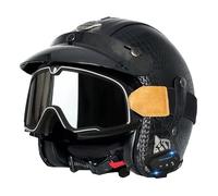Casco Mezzo Moto 3/4 Retrò Caschi Jet E Demi-Jet Bluetooth Con Occhiali Certificazione ECEDOT Aperto Casco Scodella Per Adulti Caschi Cromwell Con Altoparlante E Microfono W,L:59-60CM